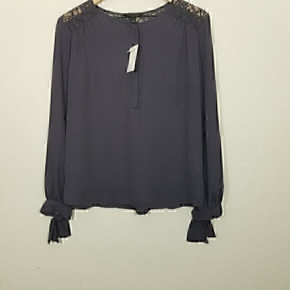 NWT Banana Republic Lace Long Sleeve Top Blouse Shirt Size XS